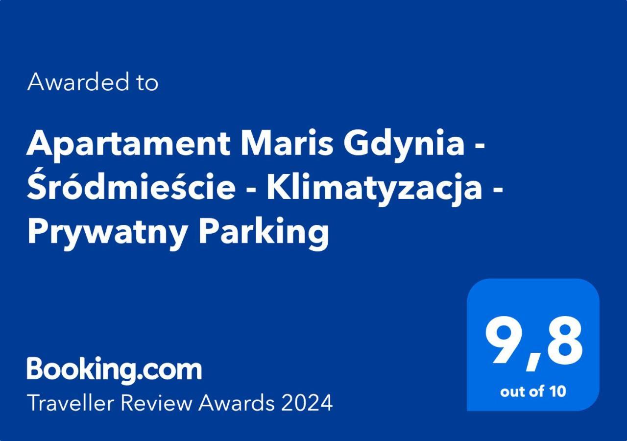 Apartament Maris Gdynia - Srodmiescie - Klimatyzacja - Prywatny Parking ภายนอก รูปภาพ
